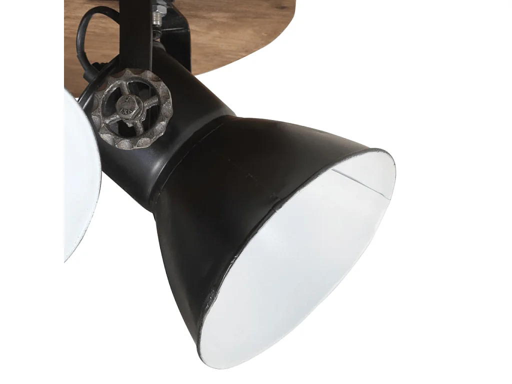 Plafonnier 25 W noir 50x50x25 cm E27 FR977087