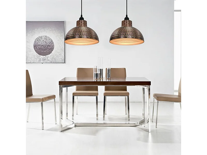 Plafonnier 2 pcs Semi-sphérique Couleur cuivre FR324858