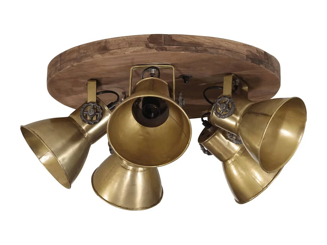 Plafonnier 25 W laiton antique 50x50x25 cm E27 FR363698