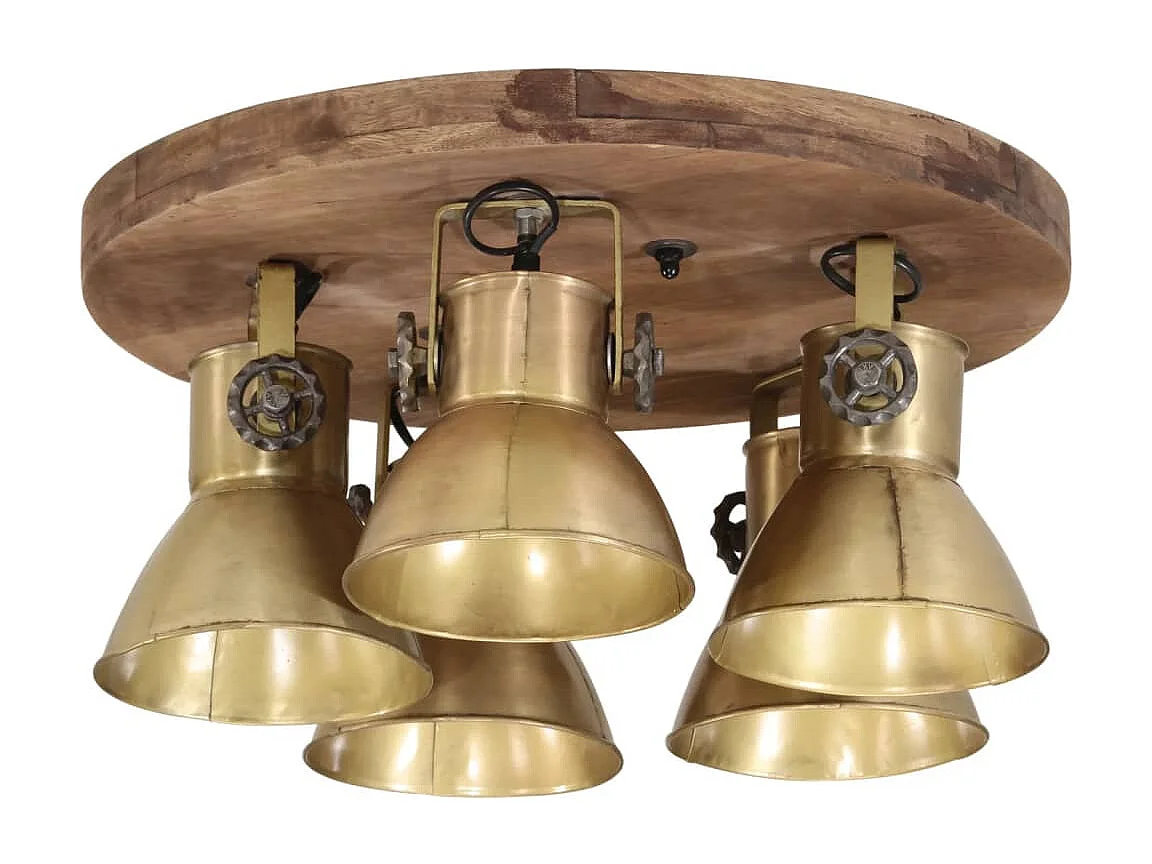 Plafonnier 25 W laiton antique 50x50x25 cm E27 FR363698