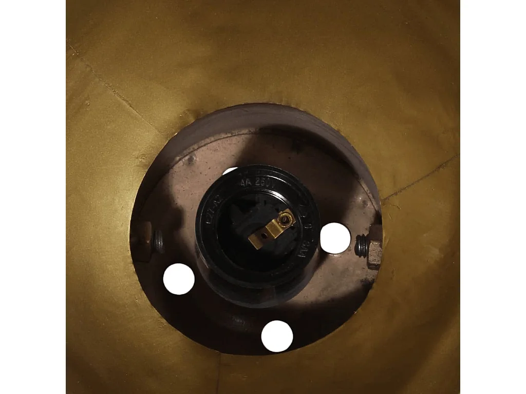 Plafonnier 25 W laiton antique 50x50x25 cm E27 FR363698