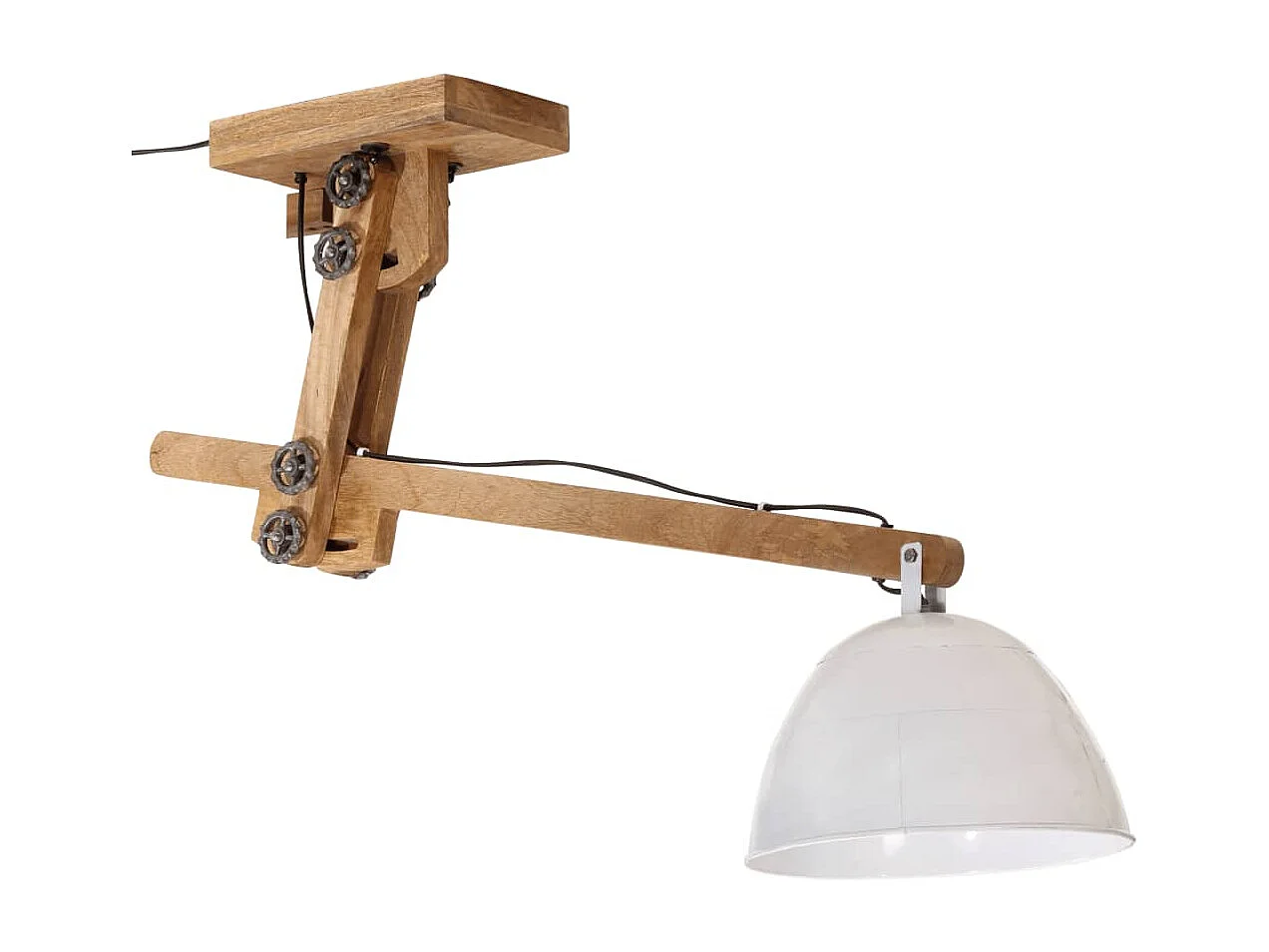 Lámpara de techo blanca 25 W E27 105x30x65-108 cm ES841140