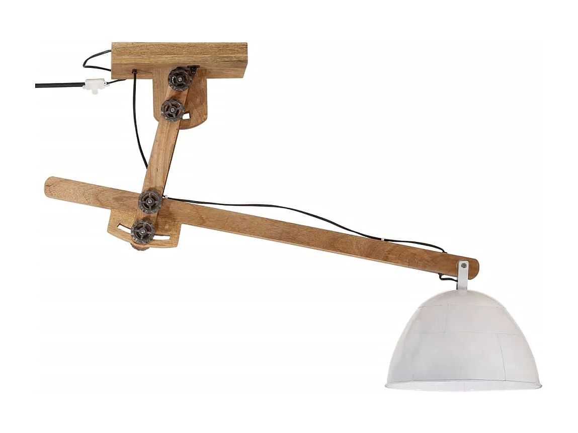 Lámpara de techo blanca 25 W E27 105x30x65-108 cm ES841140