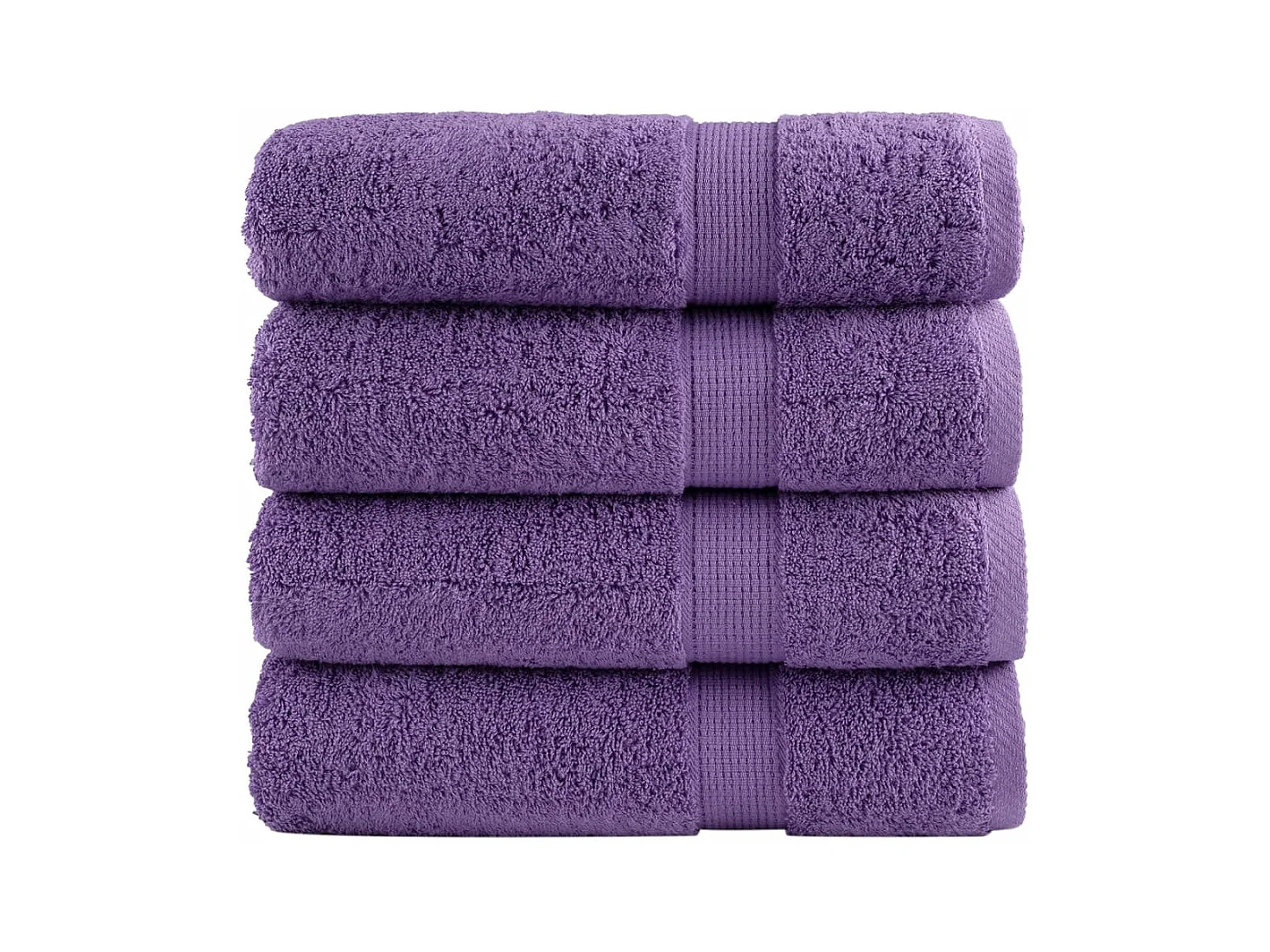 Serviettes de bain de qualité supérieure 4 pcs 100% coton FR644057