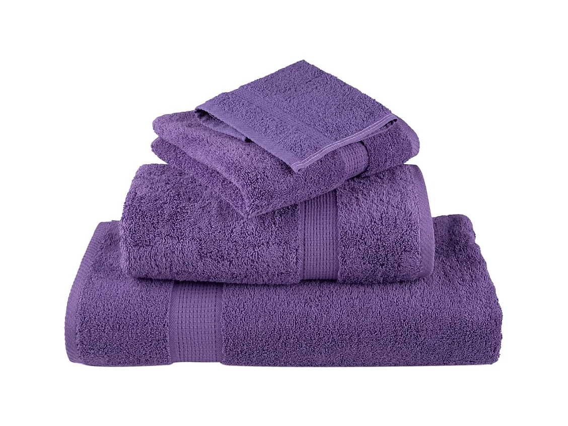 Serviettes de bain de qualité supérieure 4 pcs 100% coton FR644057