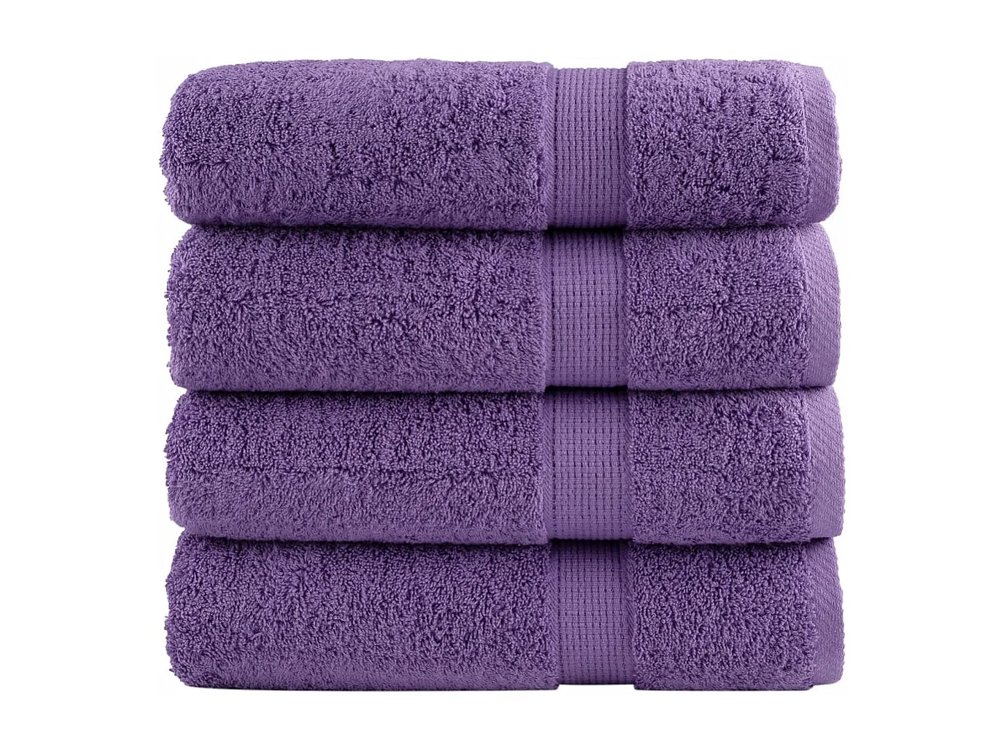 Serviettes de bain de qualité supérieure 4 pcs 100% coton FR644057