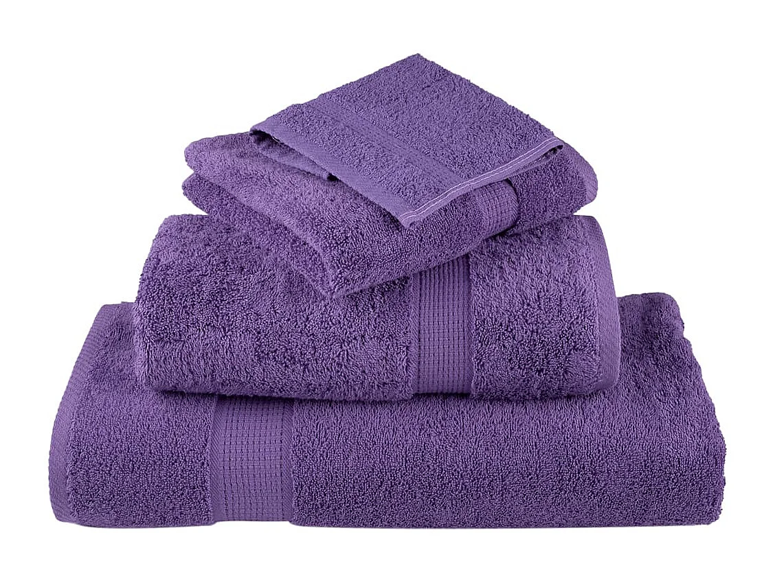 Serviettes de bain de qualité supérieure 4 pcs 100% coton FR644057