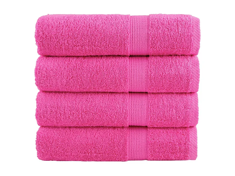 Serviettes de bain de qualité supérieure 4 pcs 100% coton FR918764