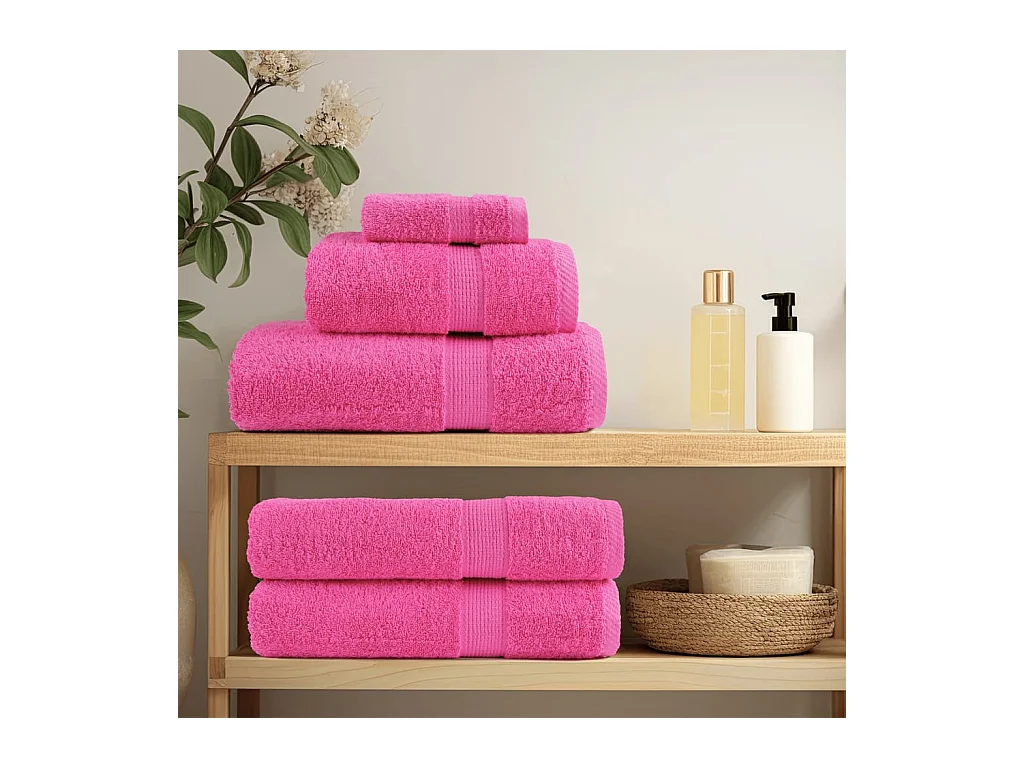 Serviettes de bain de qualité supérieure 4 pcs 100% coton FR918764
