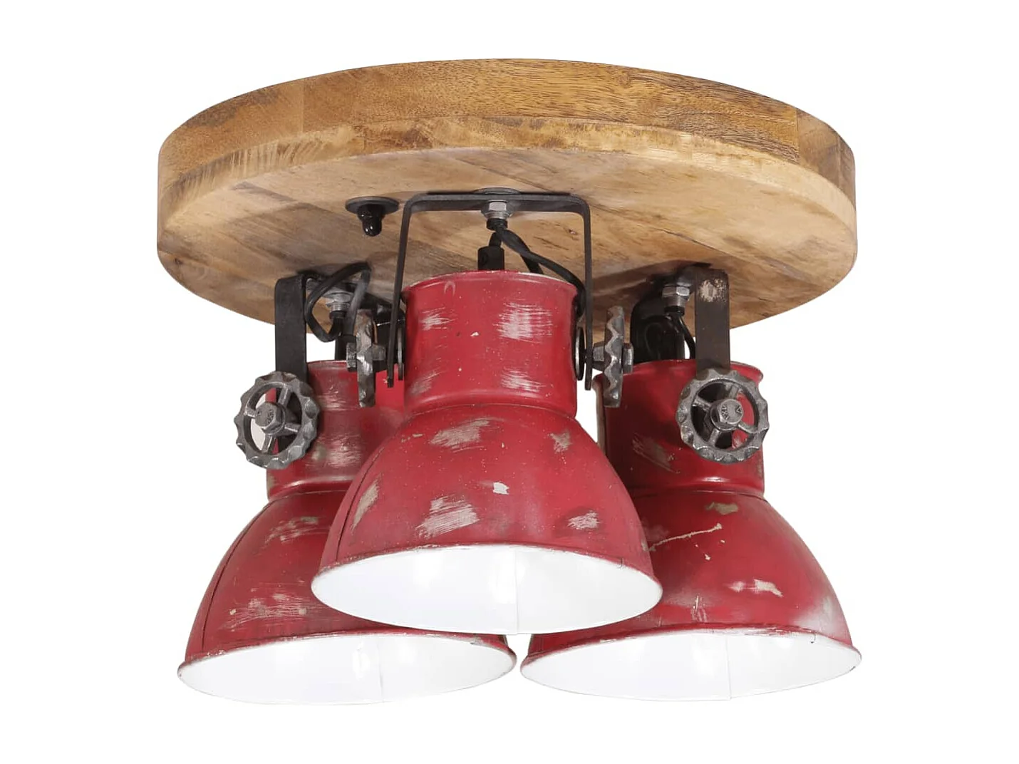Plafonnier 25 W rouge délavé 35x35x25 cm E27 FR976576