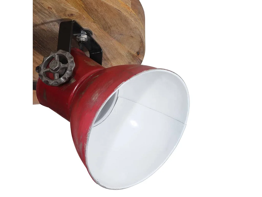 Plafonnier 25 W rouge délavé 35x35x25 cm E27 FR976576