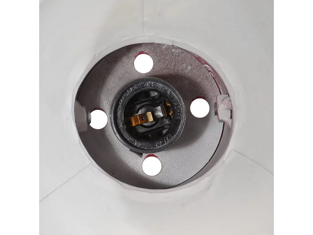 Plafonnier 25 W rouge délavé 35x35x25 cm E27 FR976576