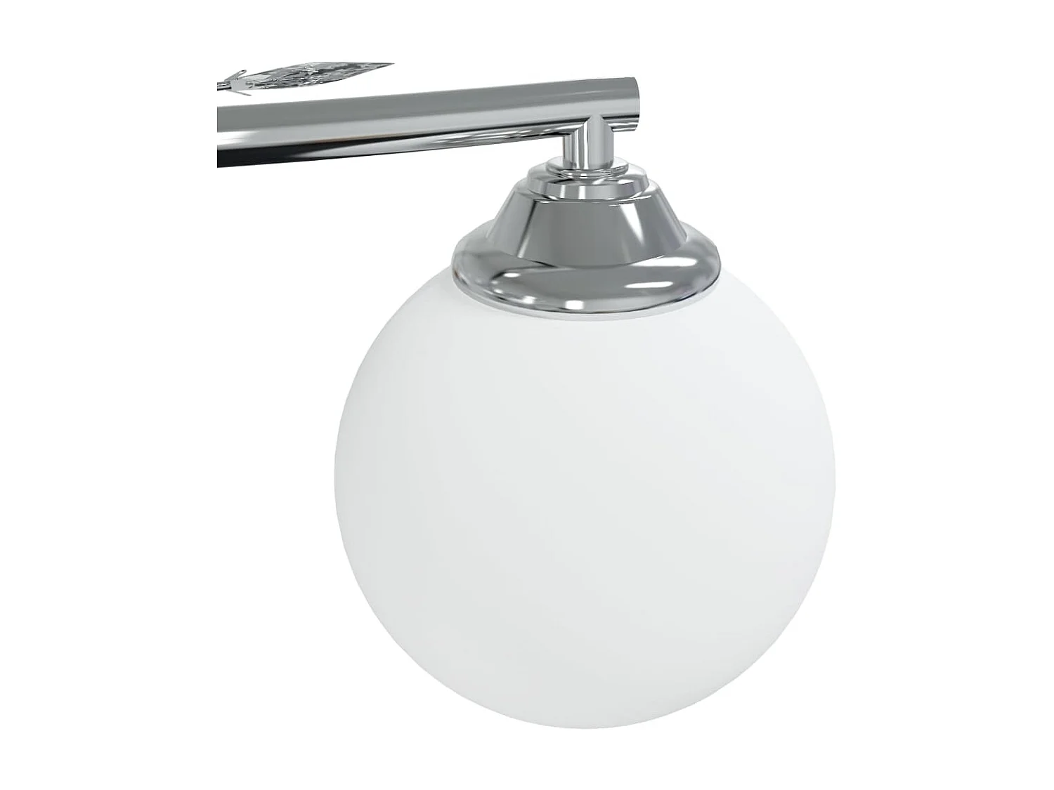 Plafonnier avec abat-jour ronds en verre pour 4 LED G9 FR945295