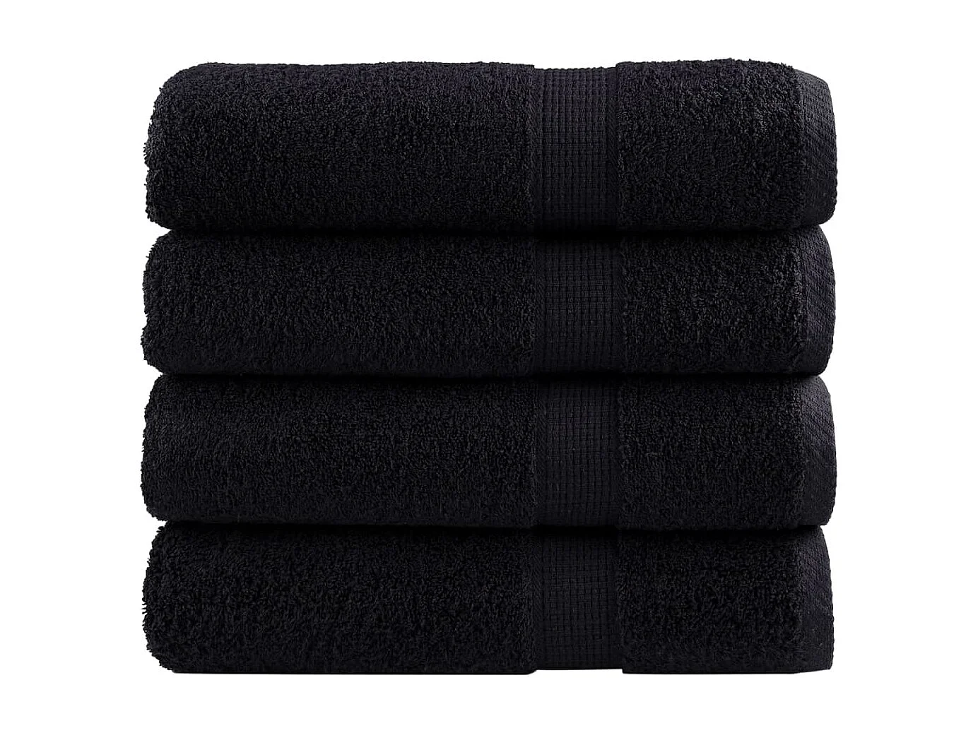 Serviettes de bain de qualité supérieure 4 pcs 100% coton FR886778