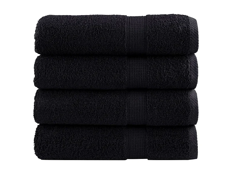 Serviettes de bain de qualité supérieure 4 pcs 100% coton FR886778