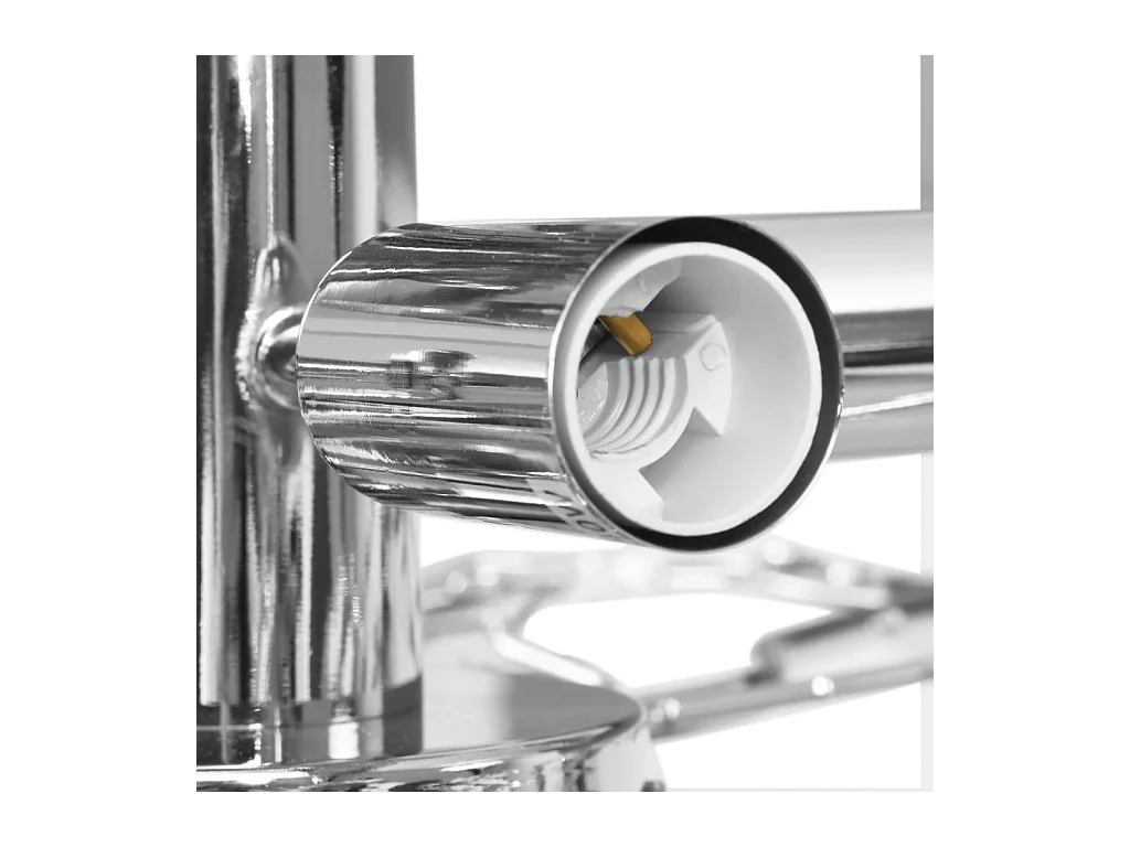 Plafonnier à bras feuille en cristal acrylique 5 ampoules E14 FR553908