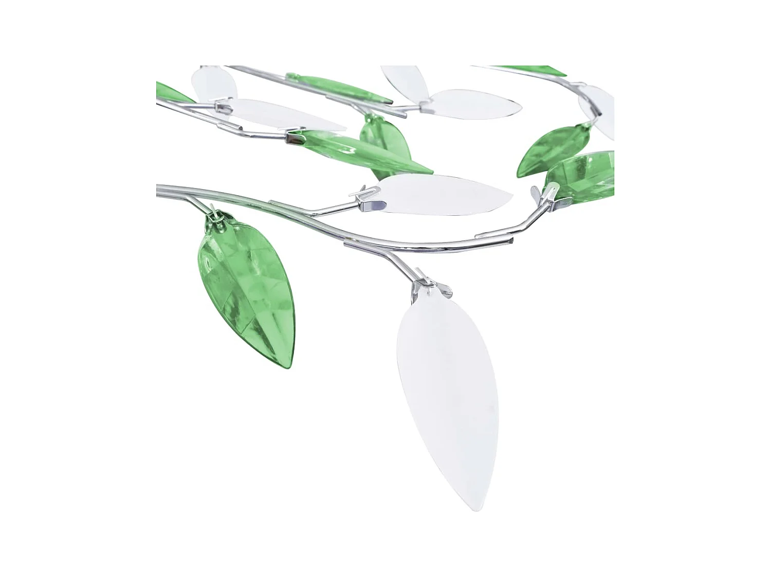 Plafonnier à bras en cristal acrylique 5 ampoules E14 Vert FR703952