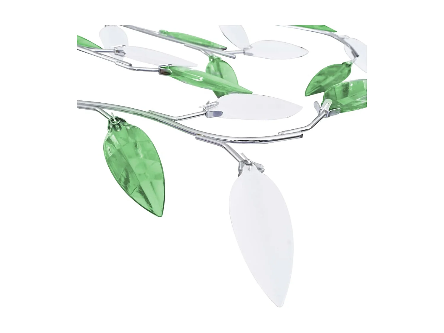 Plafonnier à bras en cristal acrylique 5 ampoules E14 Vert FR703952