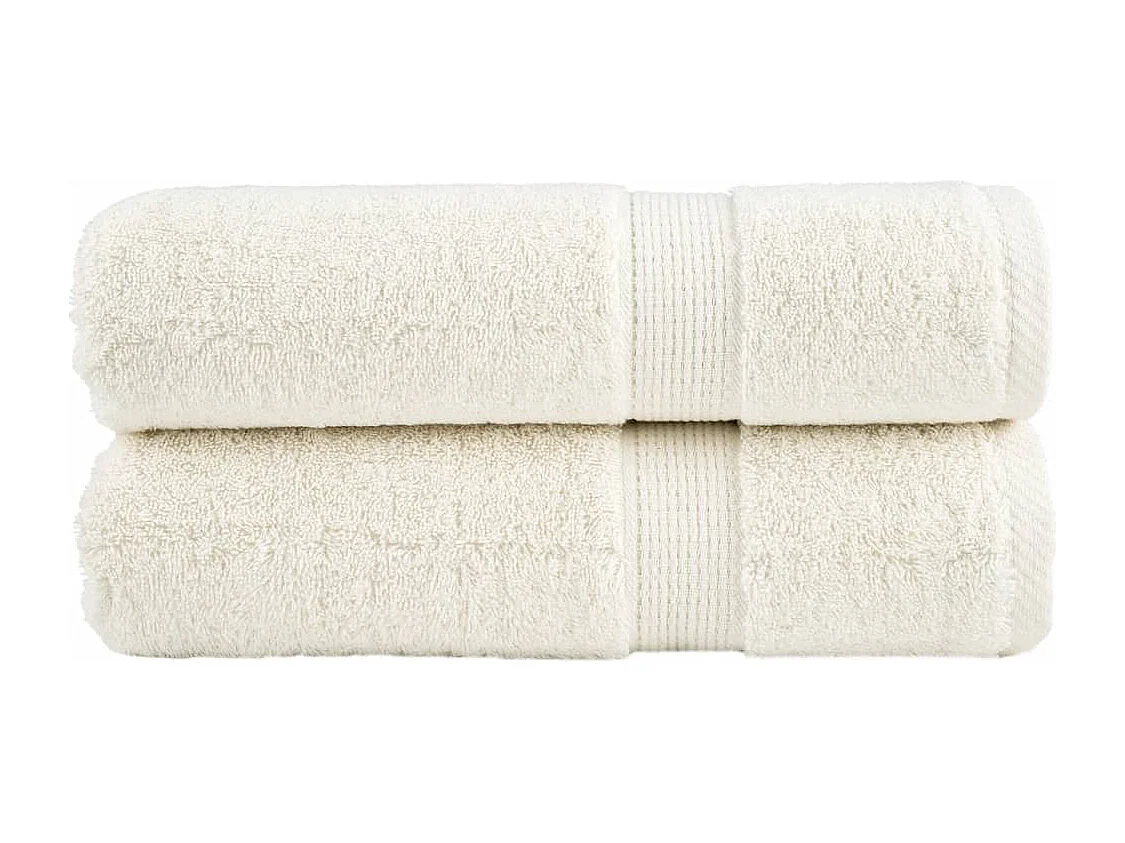 Serviettes de bain de qualité supérieure 2 pcs 100% coton FR373284