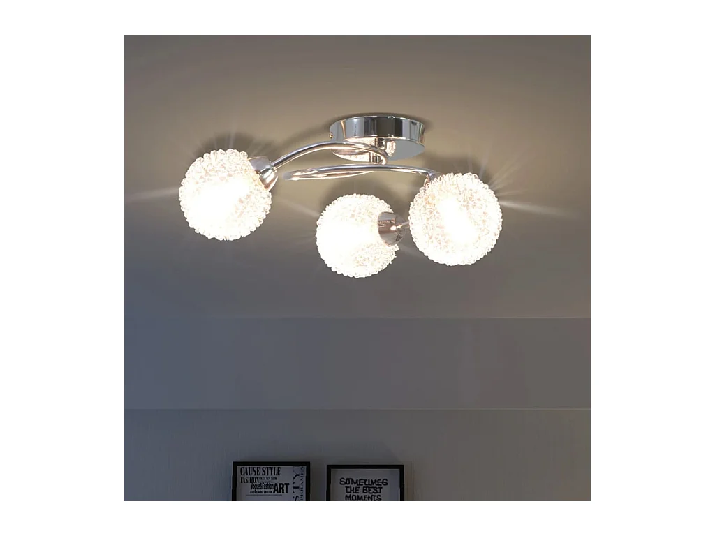 Plafonnier avec 3 ampoules LED G9 120 W FR303408