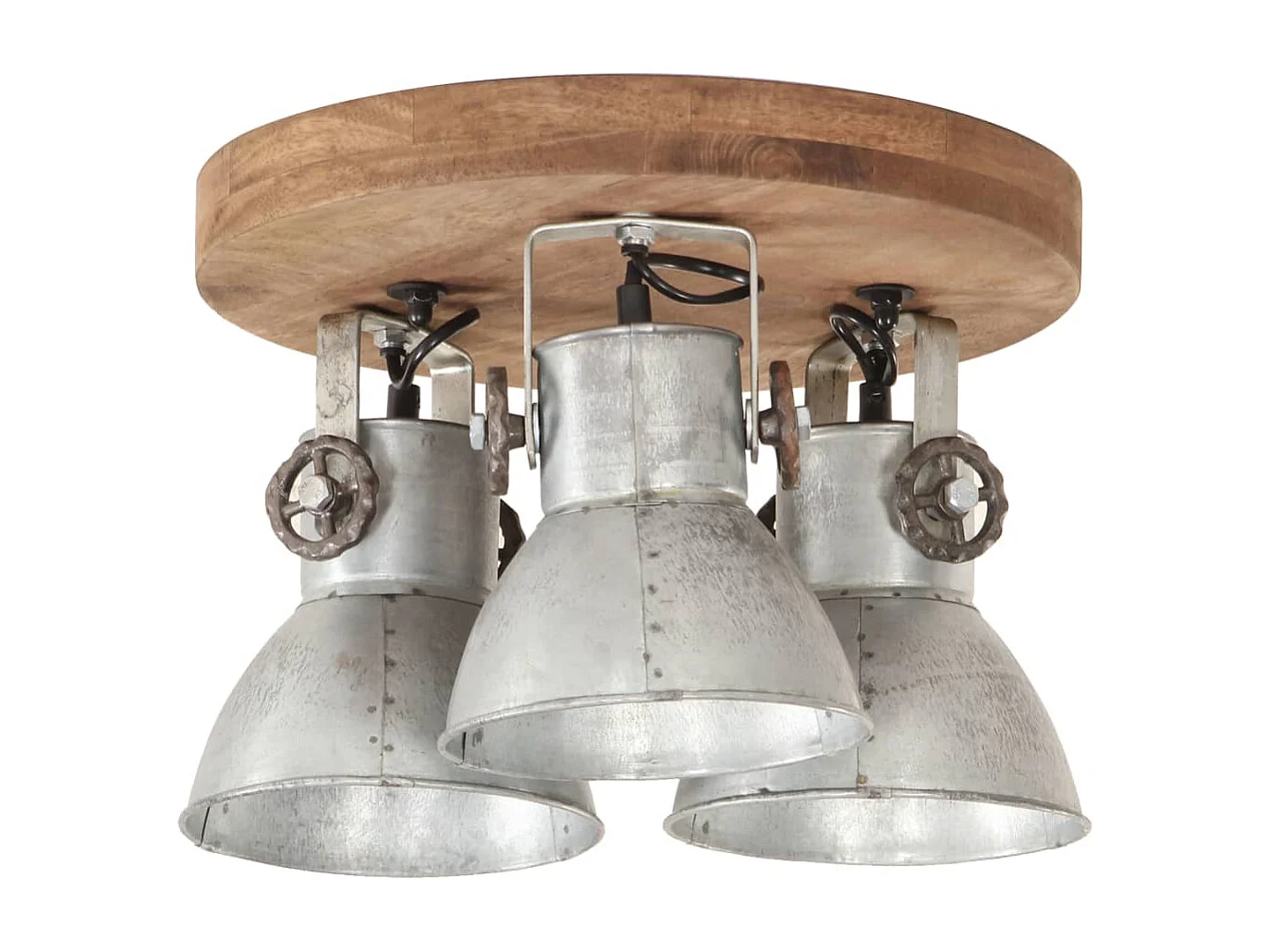 Plafonnier industriel 25 W Argenté 42x27 cm E27 FR563175