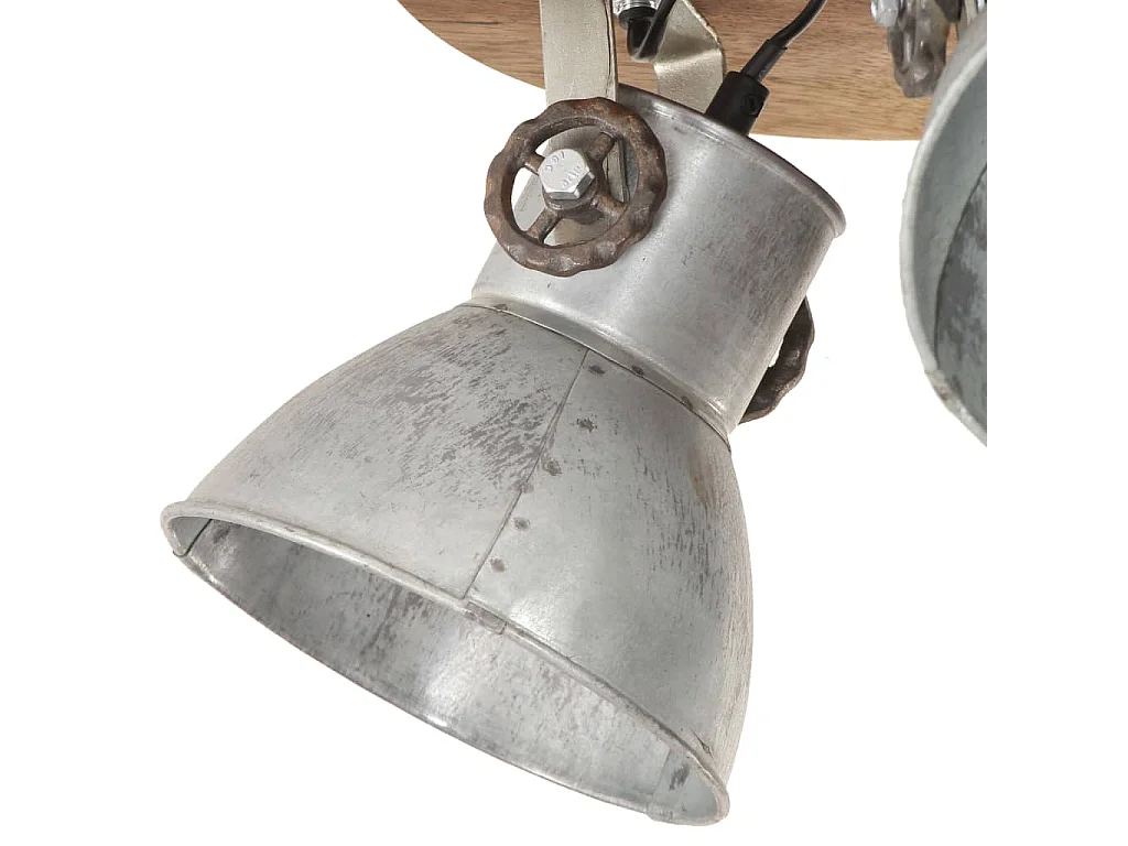 Plafonnier industriel 25 W Argenté 42x27 cm E27 FR563175