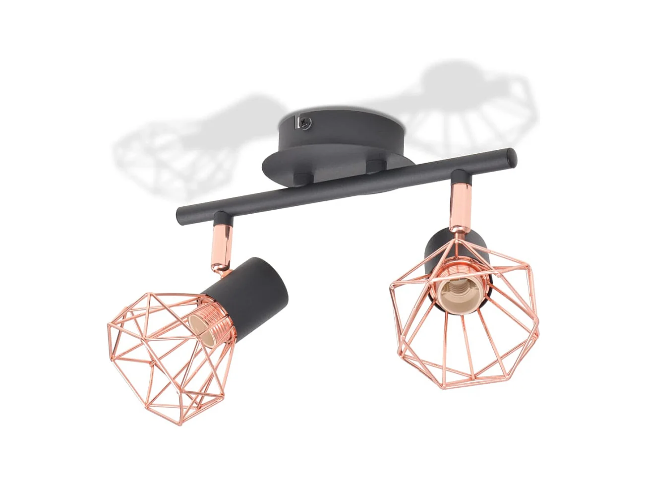 Plafonnier avec 2 ampoules LED à filament 8 W FR687564