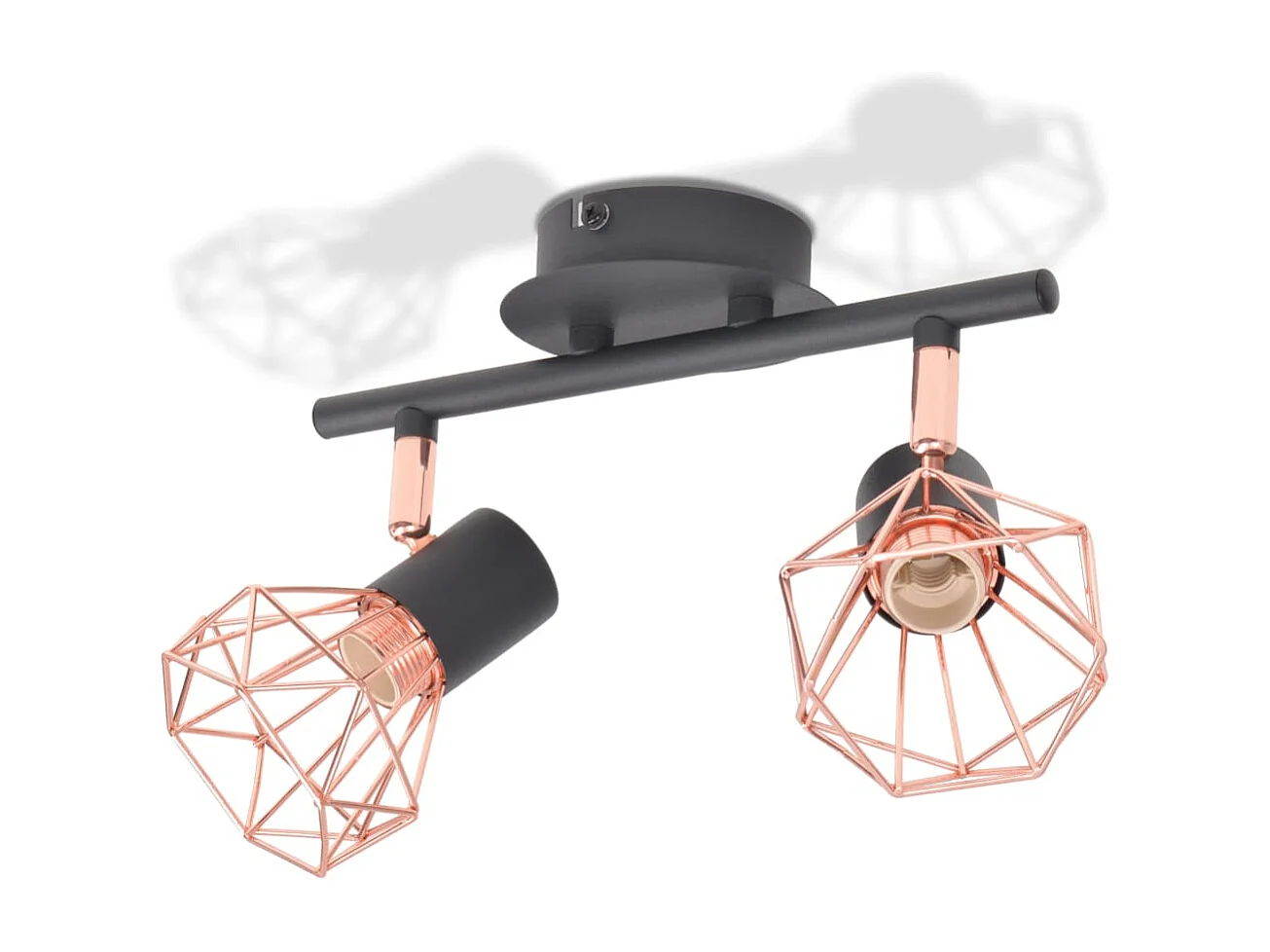 Plafonnier avec 2 ampoules LED à filament 8 W FR687564