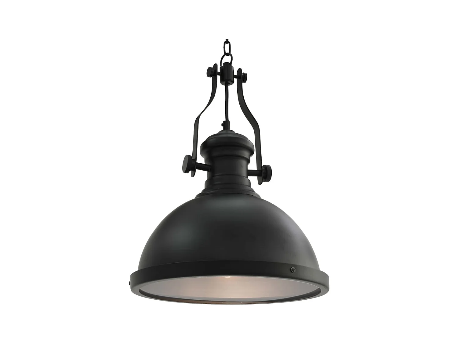 Candeeiro de teto redondo E27 preto PT470024