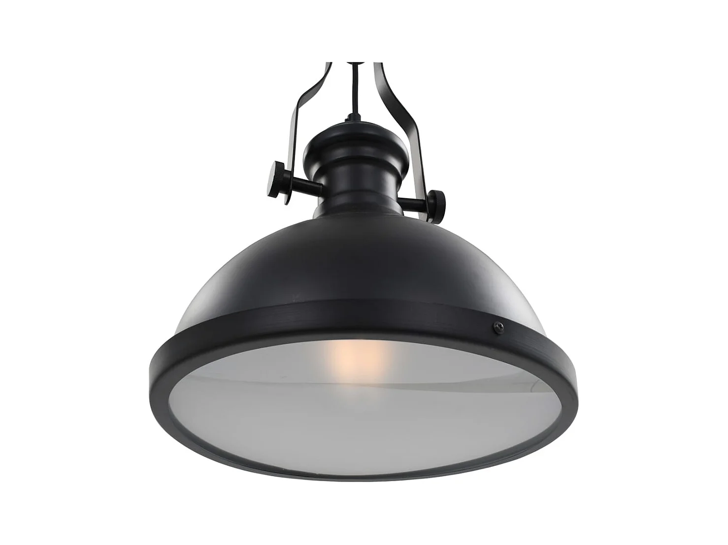 Candeeiro de teto redondo E27 preto PT470024