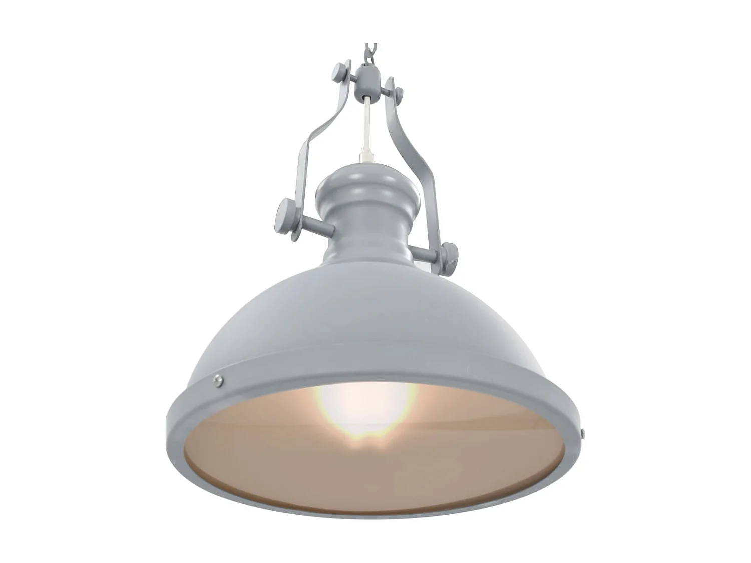 Plafondlamp rond E27 grijs BE713066