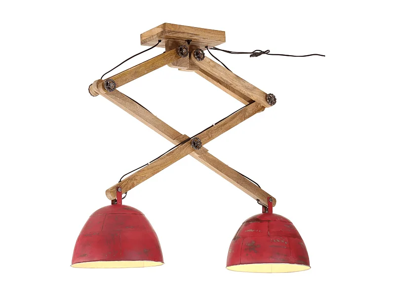 Lámpara de techo rojo desgastado 25 W E27 29x18x85 cm ES168396