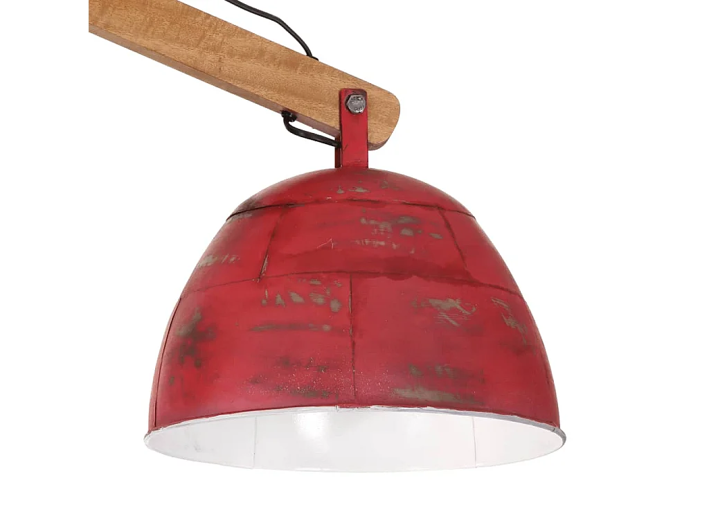 Plafonnier 25 W rouge délavé 29x18x85 cm E27 FR786871