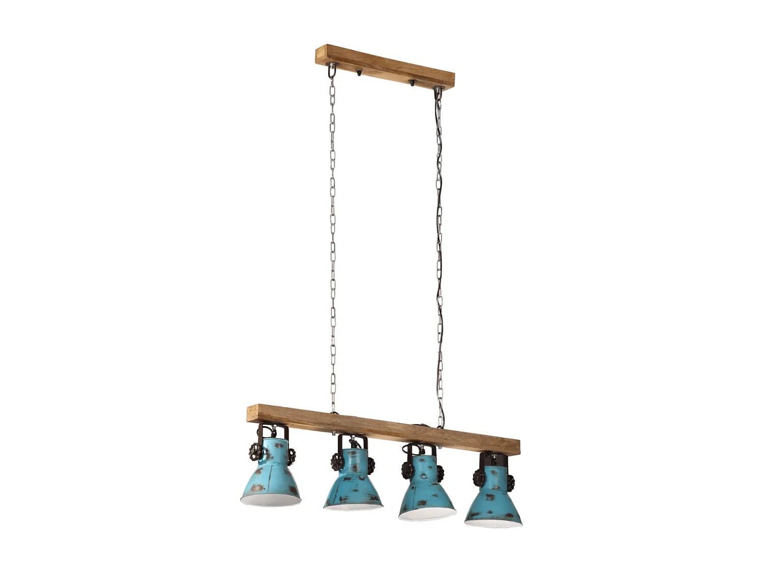 Plafonnier 25 W bleu délavé 90x24x111 cm E27 FR832005