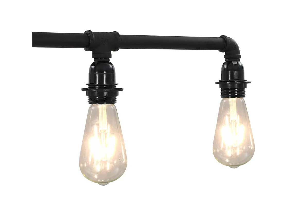 Plafonnier Noir 5 ampoules E27 FR788252