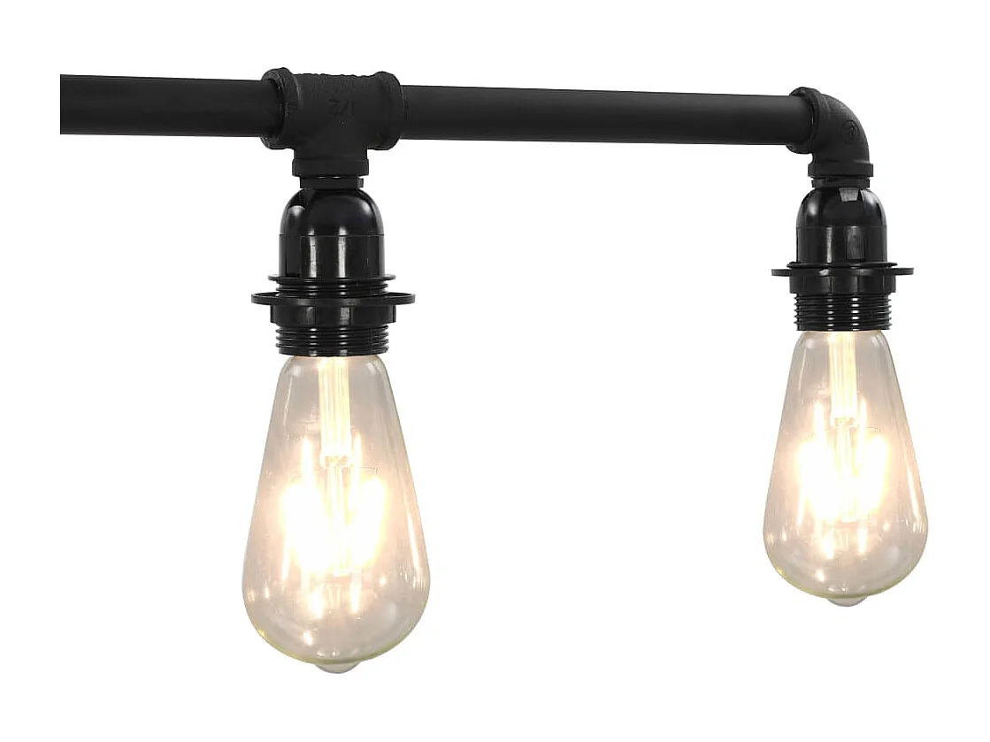 Plafonnier Noir 5 ampoules E27 FR788252