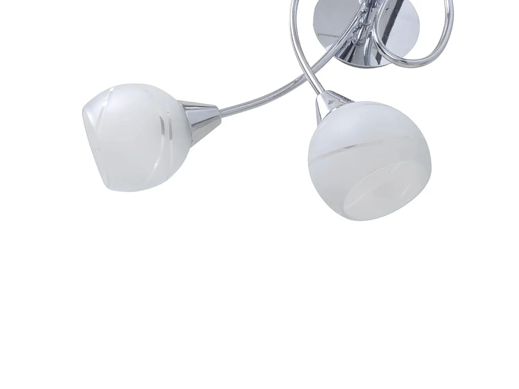 Lámpara de techo con pantallas de cristal para 5 bombillas E14 ES396344