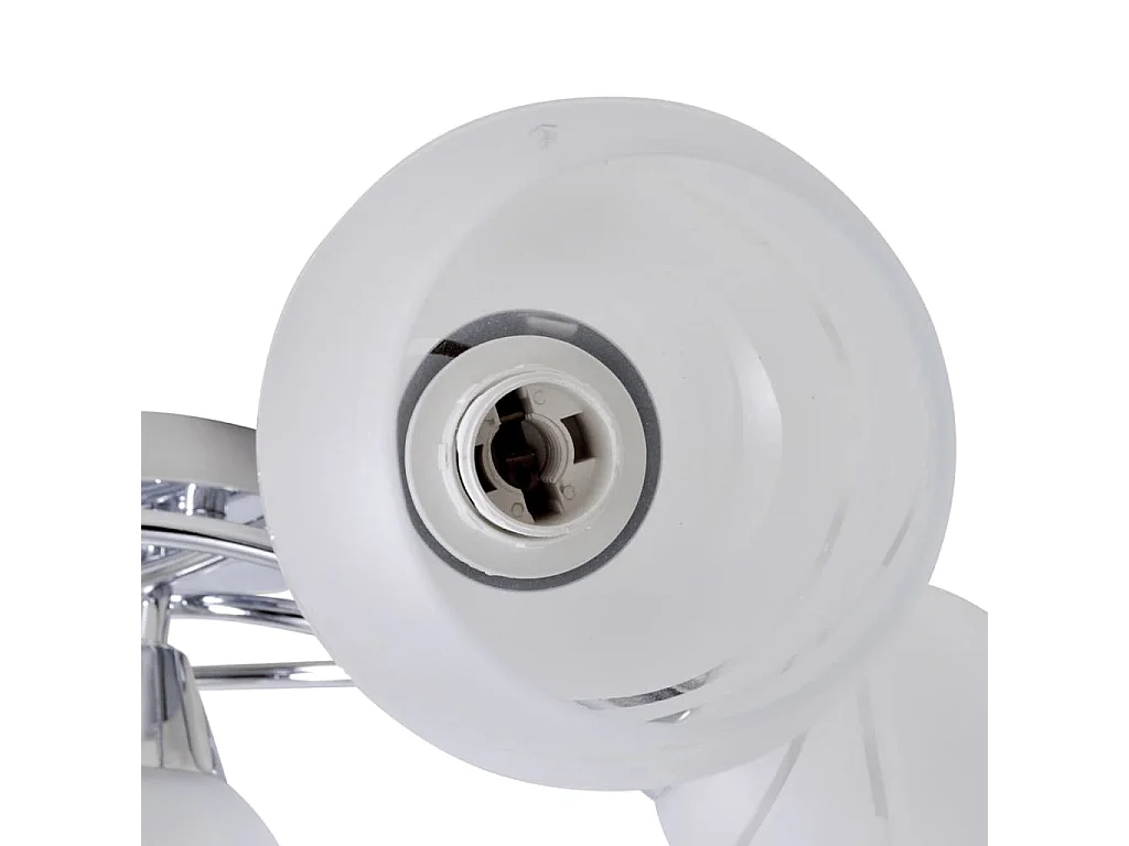 Lámpara de techo con pantallas de cristal para 5 bombillas E14 ES396344