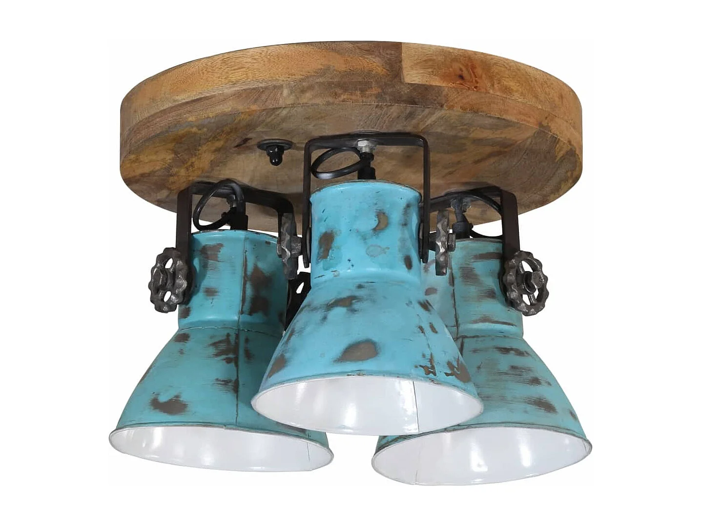 Plafonnier 25 W bleu délavé 35x35x25 cm E27 FR348109