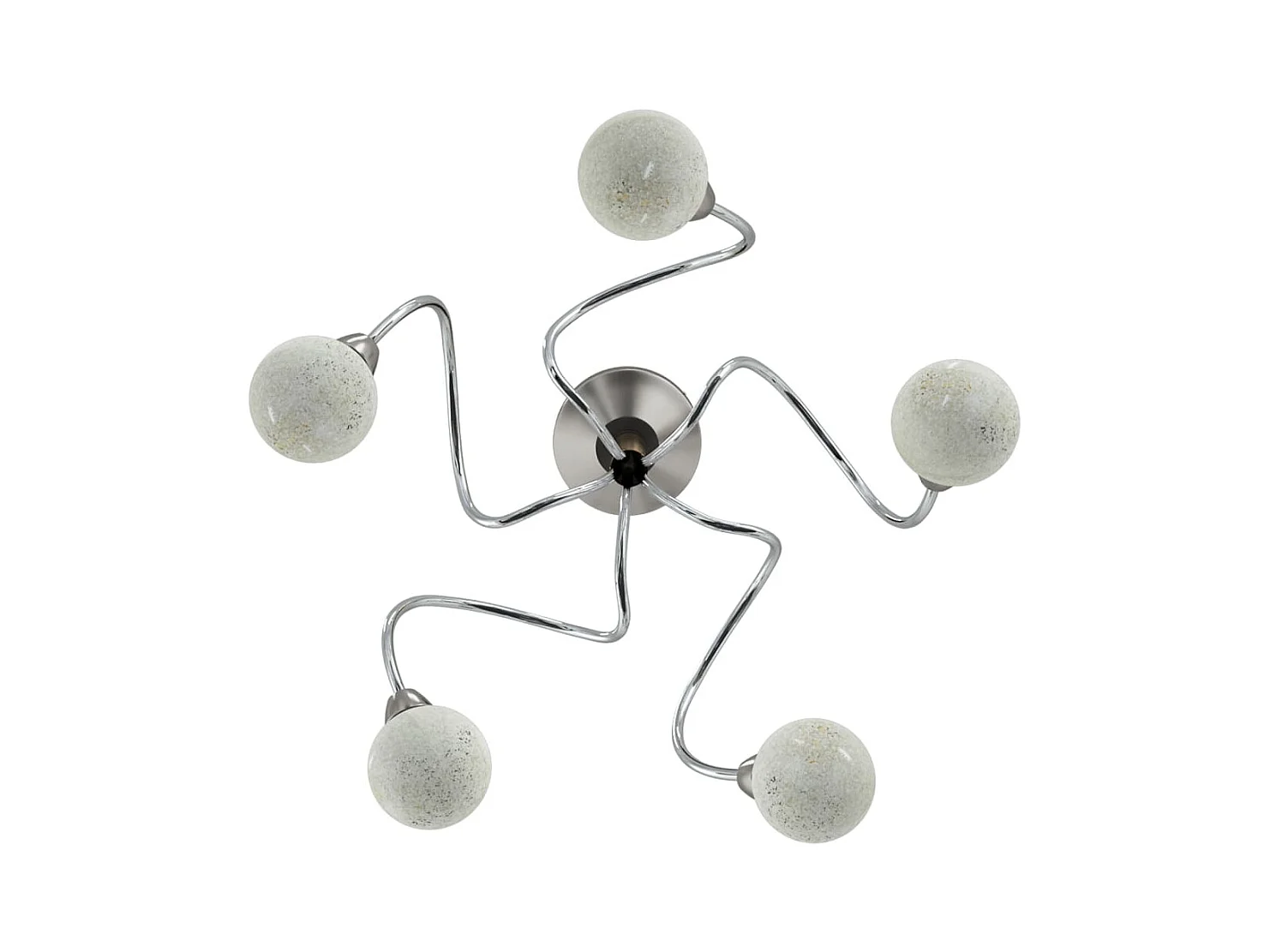 Lámpara de techo pantallas cristal redonda 5 bombillas LED G9 ES341447