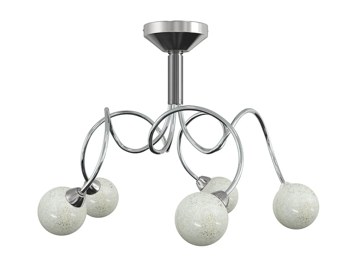 Lámpara de techo pantallas cristal redonda 5 bombillas LED G9 ES341447