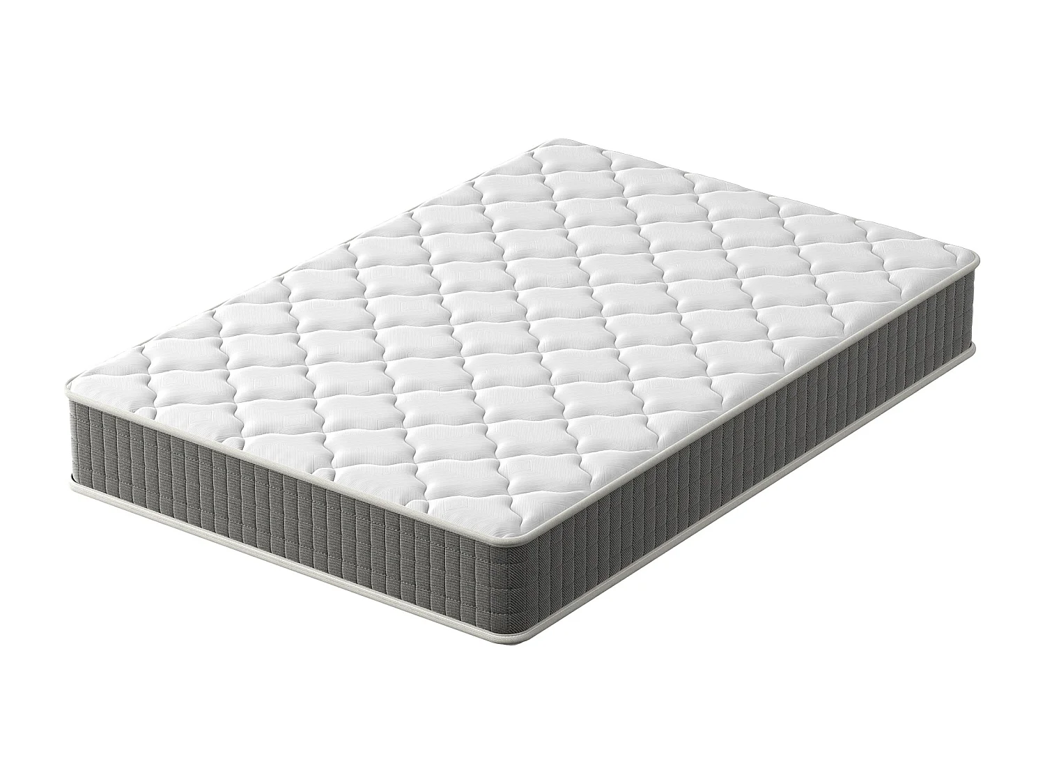 Matelas Ressorts 120x190cm de Forme en Mousse et Ressorts, 20 cm Épaisseur