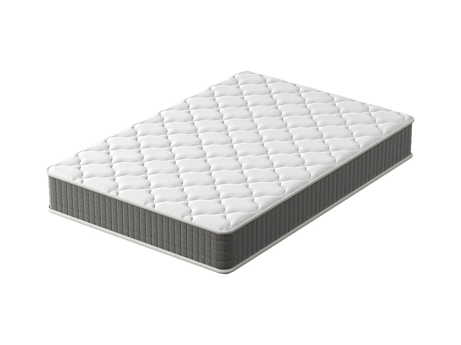 Matelas Ressorts 120x190cm de Forme en Mousse et Ressorts, 20 cm Épaisseur