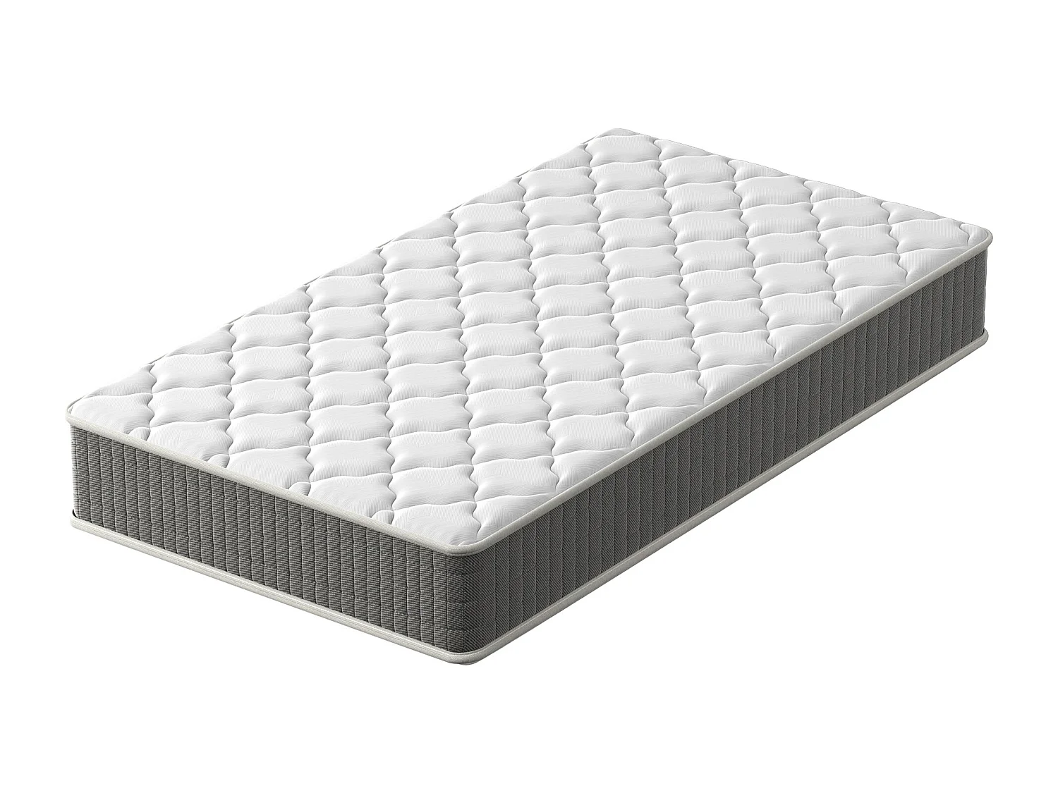 Matelas Ressorts 90x190x20cm, Confort, 7 Zones Ergonomique