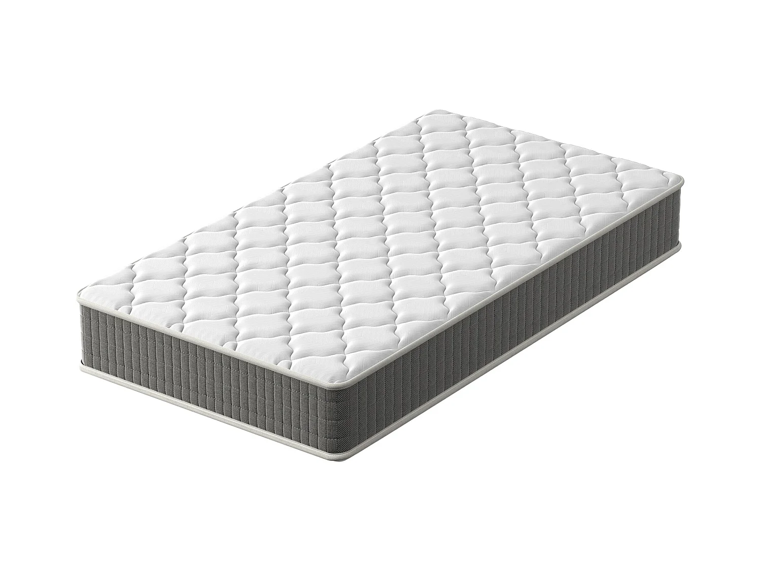 Matelas Ressorts 90x190x20cm, Confort, 7 Zones Ergonomique