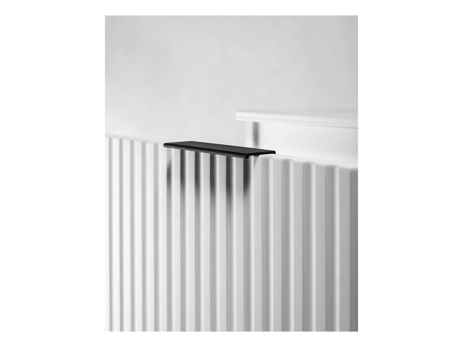 Meuble de salle de bain strié FLOW 60 cm blanc