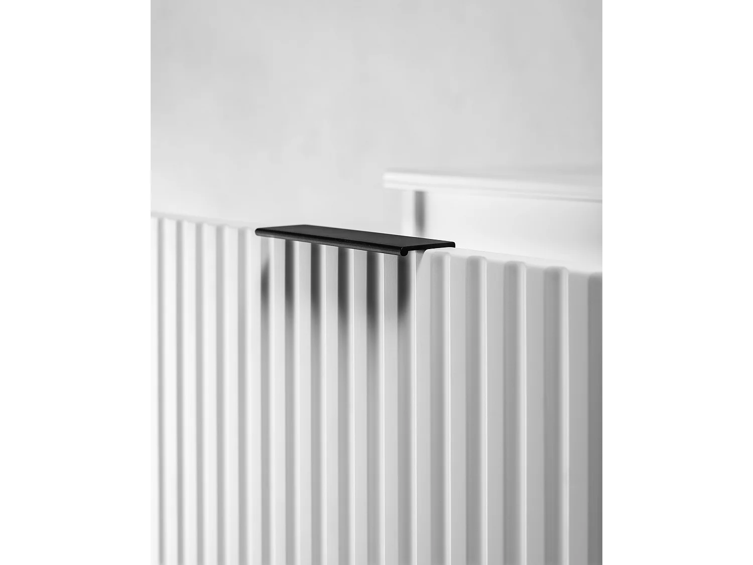 Meuble de salle de bain strié FLOW 60 cm blanc