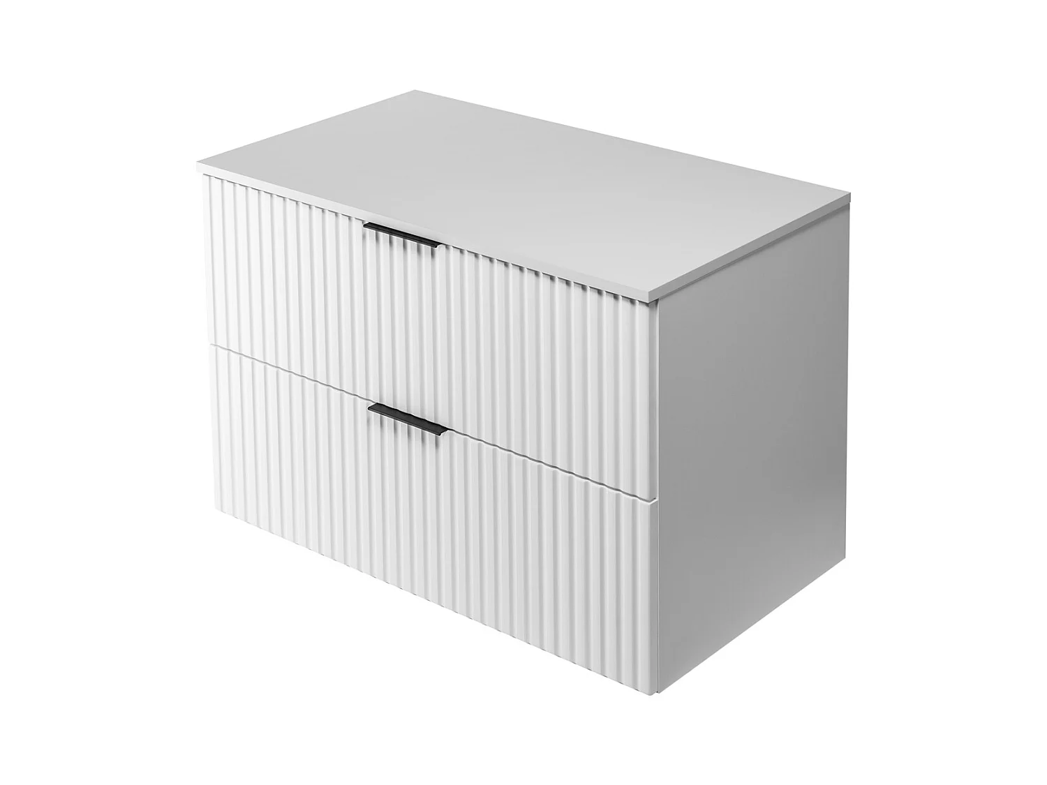 Meuble de salle de bain FLOW 80 cm blanc avec plan