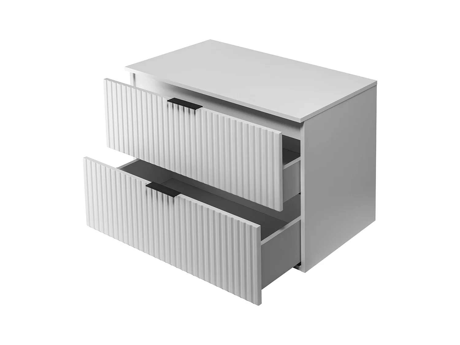 Meuble de salle de bain FLOW 80 cm blanc avec plan