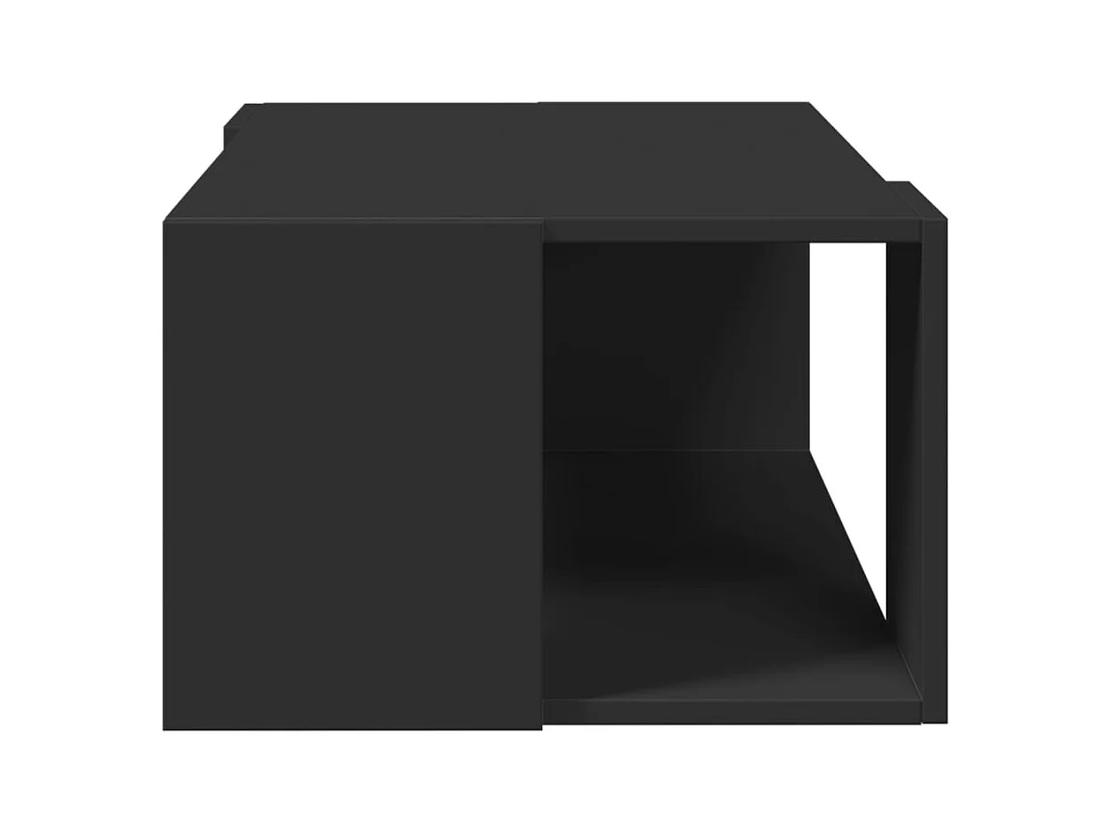 Table basse noir 89,5x48x30 cm bois d'ingénierie FR648965